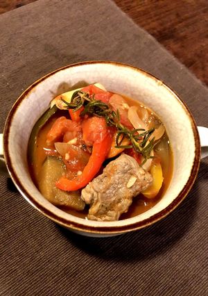 ラムもも肉とたっぷりお野菜のトマト煮込み-レシピのメイン写真