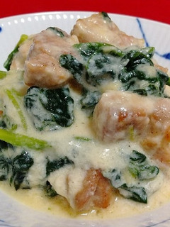 チキンとほうれん草のチーズクリーム煮-レシピのメイン写真