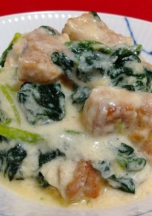 チキンとほうれん草のチーズクリーム煮-レシピのメイン写真