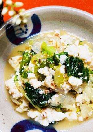レタスと豆腐のレモン醤油和え-レシピのメイン写真