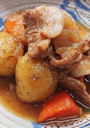 新じゃがと豚バラの肉じゃが-レシピのメイン写真