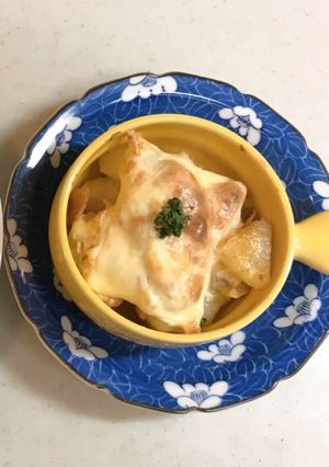 ジャガイモとたらこのチーズ乗せオーブン焼-レシピのメイン写真