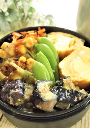 【お弁当に】ナスのわさび麺つゆゴマ和え-レシピのメイン写真