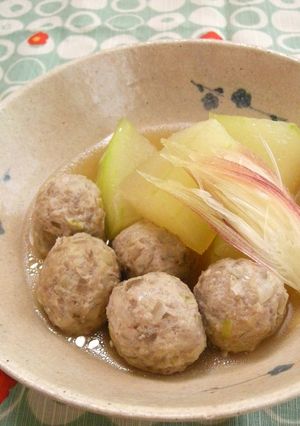 鶏団子と冬瓜の煮物-レシピのメイン写真