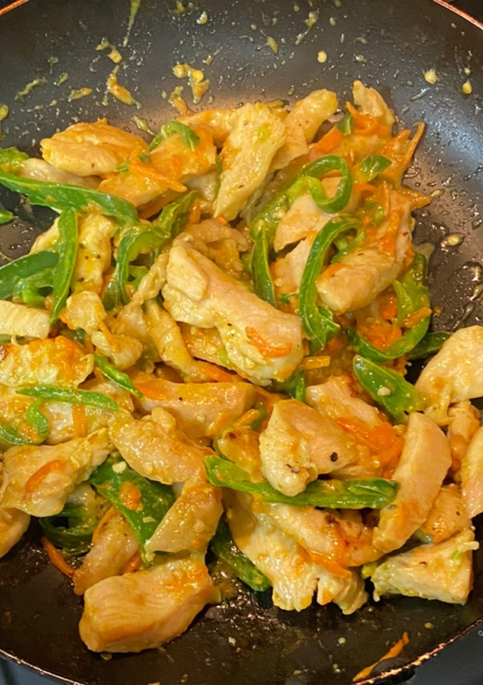 簡単！鶏胸肉のマスタード炒め♡-レシピのメイン写真