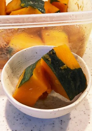 レンジで作る副菜 かぼちゃの煮物-レシピのメイン写真