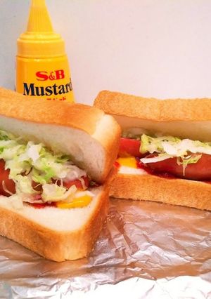 朝食ランチに(^^)食パンホットドッグ♪-レシピのメイン写真