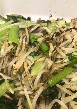給食メニュー磯香和え（納豆昆布アレンジ）-レシピのメイン写真