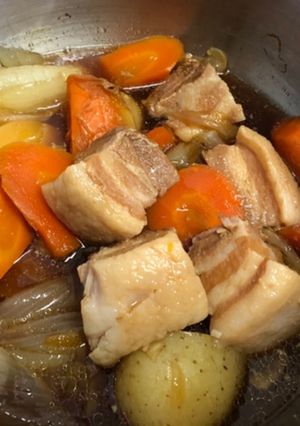 ホットクック 豚バラ肉と野菜と煮物-レシピのメイン写真