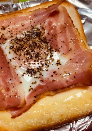 ベーコンとたまごのトースト-レシピのメイン写真