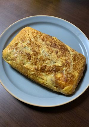 蒙古タンメンの汁で赤から風玉子焼き-レシピのメイン写真