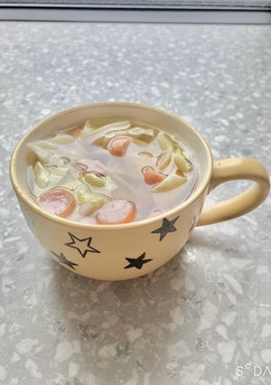 マグカップ コンソメスープパスタ-レシピのメイン写真