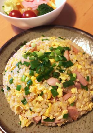 シンプル！醤油風味の魚肉チャーハン-レシピのメイン写真