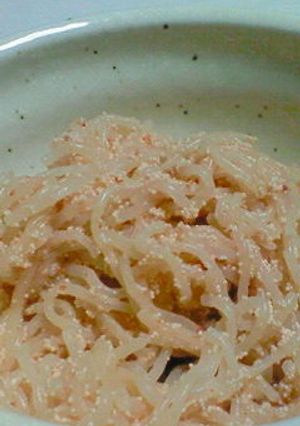10分で出来上がり★しらたき＆たらこ煮-レシピのメイン写真