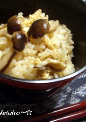 しめじと椎茸の炊き込みご飯-レシピのメイン写真