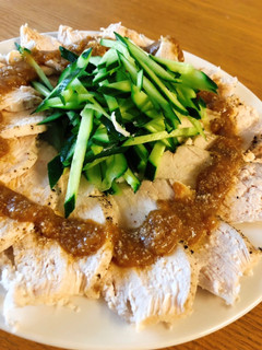ゆで鶏のタレ とり胸肉とりもも肉-レシピのメイン写真