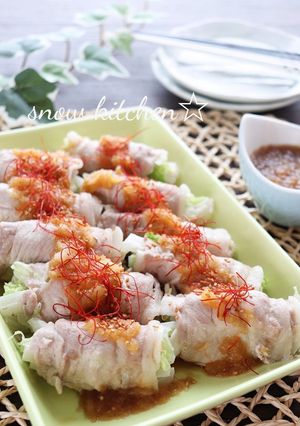 白菜の豚肉巻き☆レンジ蒸し-レシピのメイン写真