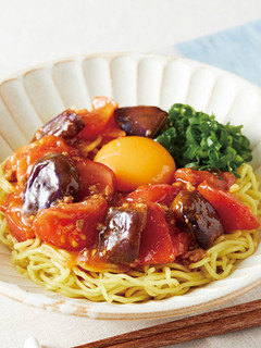 夏野菜たっぷりの麻婆まぜそば-レシピのメイン写真