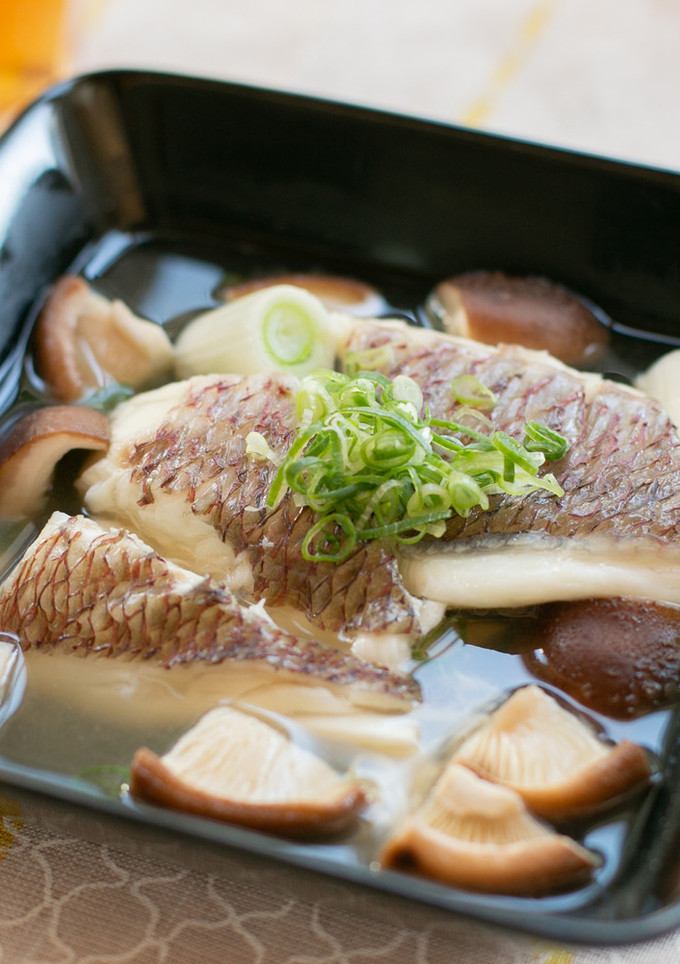 レンジで簡単！真鯛の酒蒸し-レシピのメイン写真