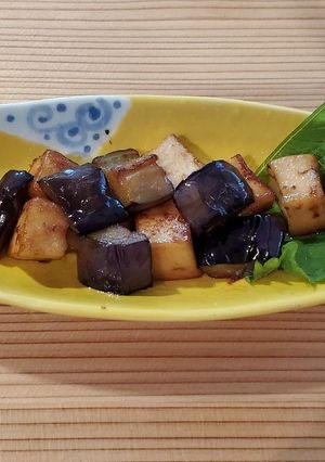なすとはんぺんのしょうが醤油炒め-レシピのメイン写真