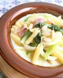 ベジ♪小松菜のコーンクリームパスタ