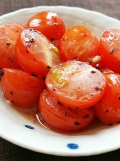 ミニトマトのゆかりにんにく炒め-レシピのメイン写真