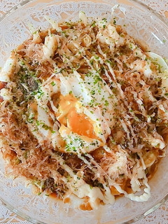 チンで!とろ卵☆米粉とおからのお好み焼き-レシピのメイン写真