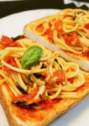 余ったパスタで簡単トースト（コツあり）-レシピのメイン写真