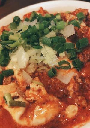 トマトジュースでトマト坦々麺-レシピのメイン写真