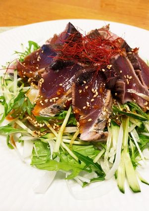 韓国風カツオのたたきサラダ風-レシピのメイン写真
