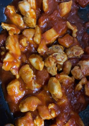 余ったトマト缶消費に！チキンのトマト煮-レシピのメイン写真