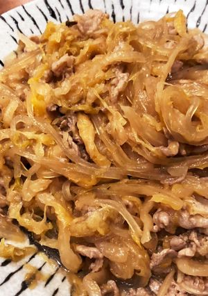 酸菜猪肉炖粉条(酢白菜の豚肉春雨煮込み）-レシピのメイン写真