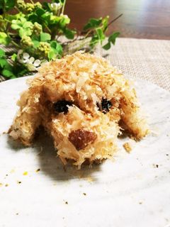 削り節でプードルおにぎりモドキ~♡-レシピのメイン写真