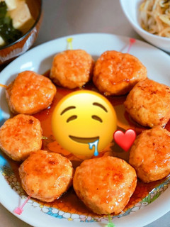 鶏つくね♡照り焼き♡簡単節約♡覚書レシピ-レシピのメイン写真