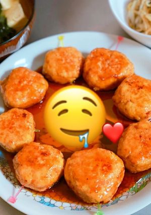 鶏つくね♡照り焼き♡簡単節約♡覚書レシピ-レシピのメイン写真