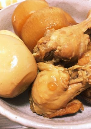 圧力鍋で手羽元と大根の酸っぱ煮-レシピのメイン写真