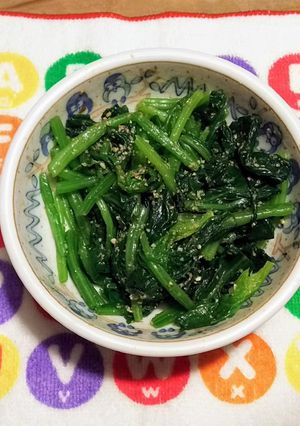 おかか味噌で、ほうれん草のごま和え-レシピのメイン写真