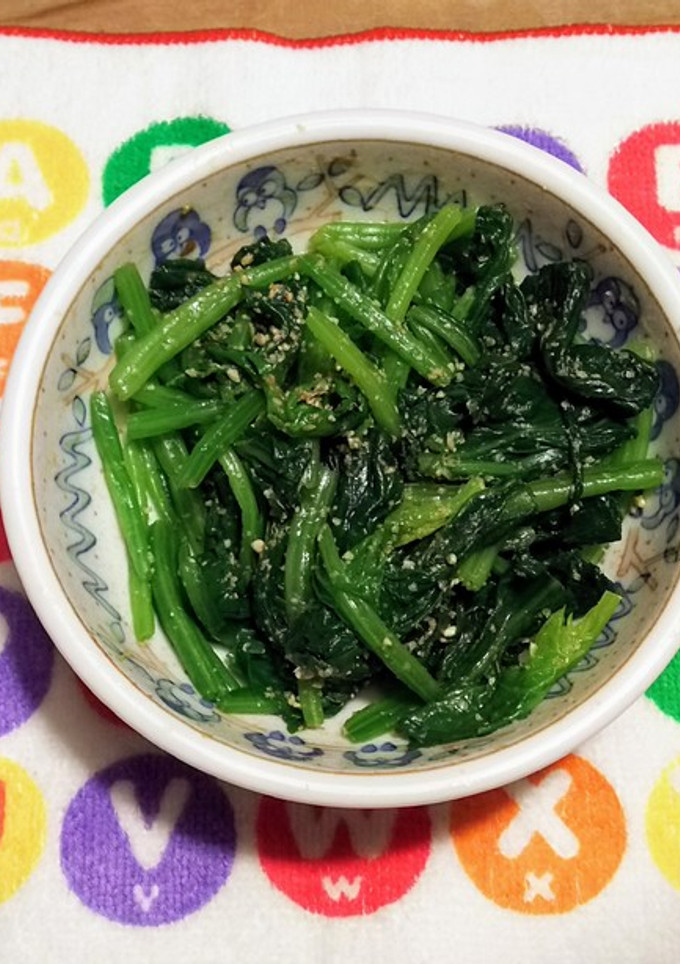 おかか味噌で、ほうれん草のごま和え-レシピのメイン写真