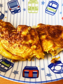 チーズin納豆オムレツ-レシピのメイン写真