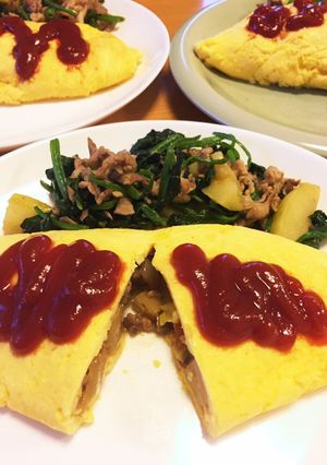 昭和の味!甘辛和風オムレツ-レシピのメイン写真