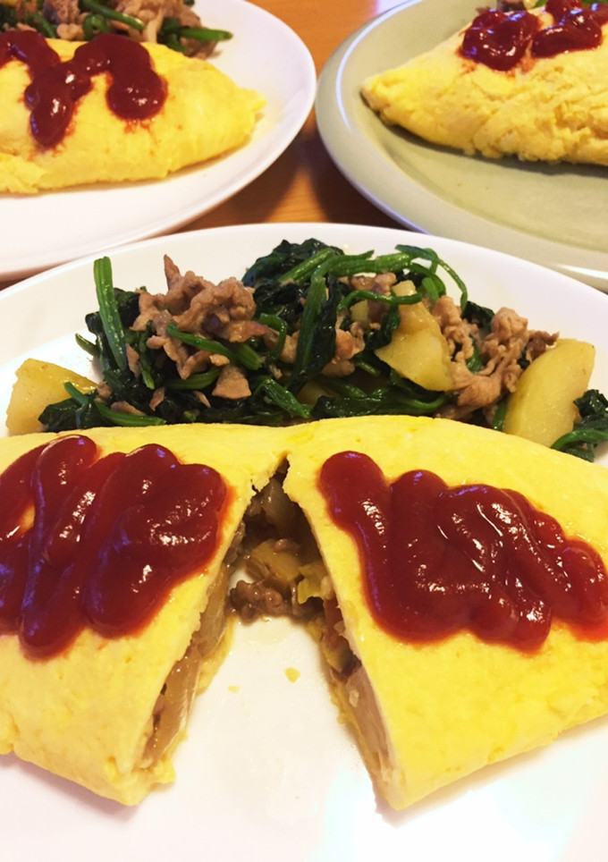 昭和の味！甘辛和風オムレツ-レシピのメイン写真