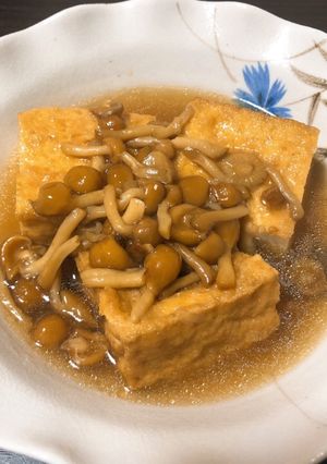 厚揚げとなめこ煮-レシピのメイン写真