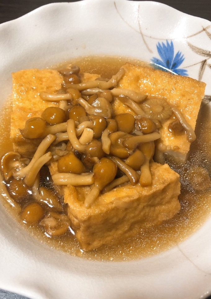 厚揚げとなめこ煮-レシピのメイン写真