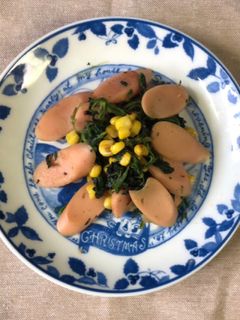 3分で。魚肉ソーセージと野菜の炒めもの-レシピのメイン写真