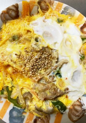 全てレンジキムチ炒飯味豚平焼き風-レシピのメイン写真