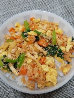 さけそぼろ丼-レシピのメイン写真