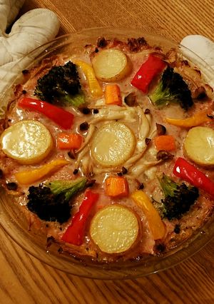 簡単⭐インスタ映えする夏のメガハンバーグ-レシピのメイン写真