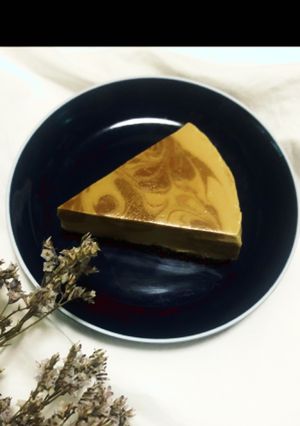 濃厚で簡単！ほうじ茶のレアチーズケーキ-レシピのメイン写真