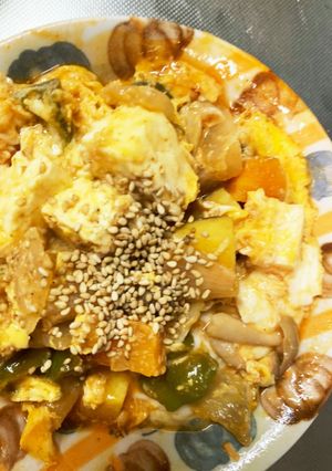 全てレンジ温野菜卵甘酢炒め風チャンプル-レシピのメイン写真