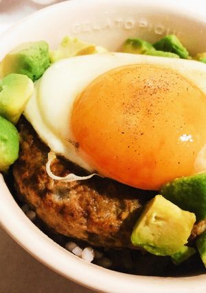 焼肉のタレで5分で簡単ロコモコ丼風！-レシピのメイン写真